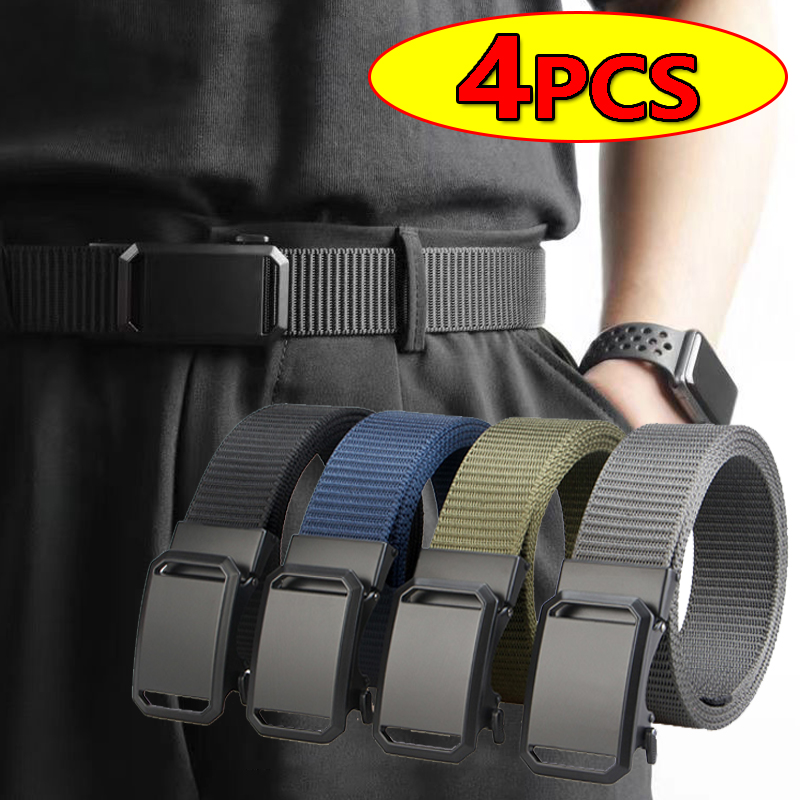 Outdoor Adventure Hunt - Sabuk Pria Taktis Kanvas dengan Gesper