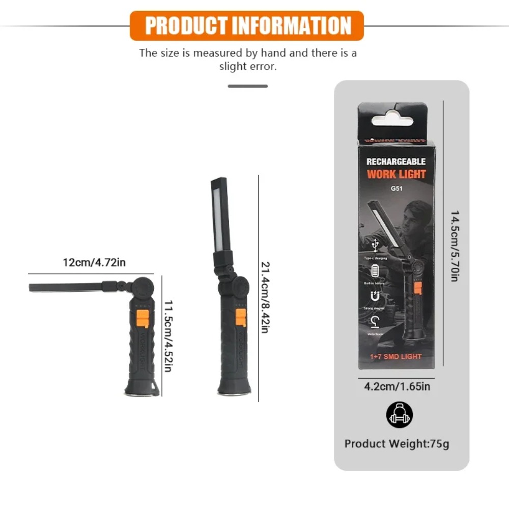 Senter LED COB Portabel Senter - Outdoor Adventurer ulasan dan harga