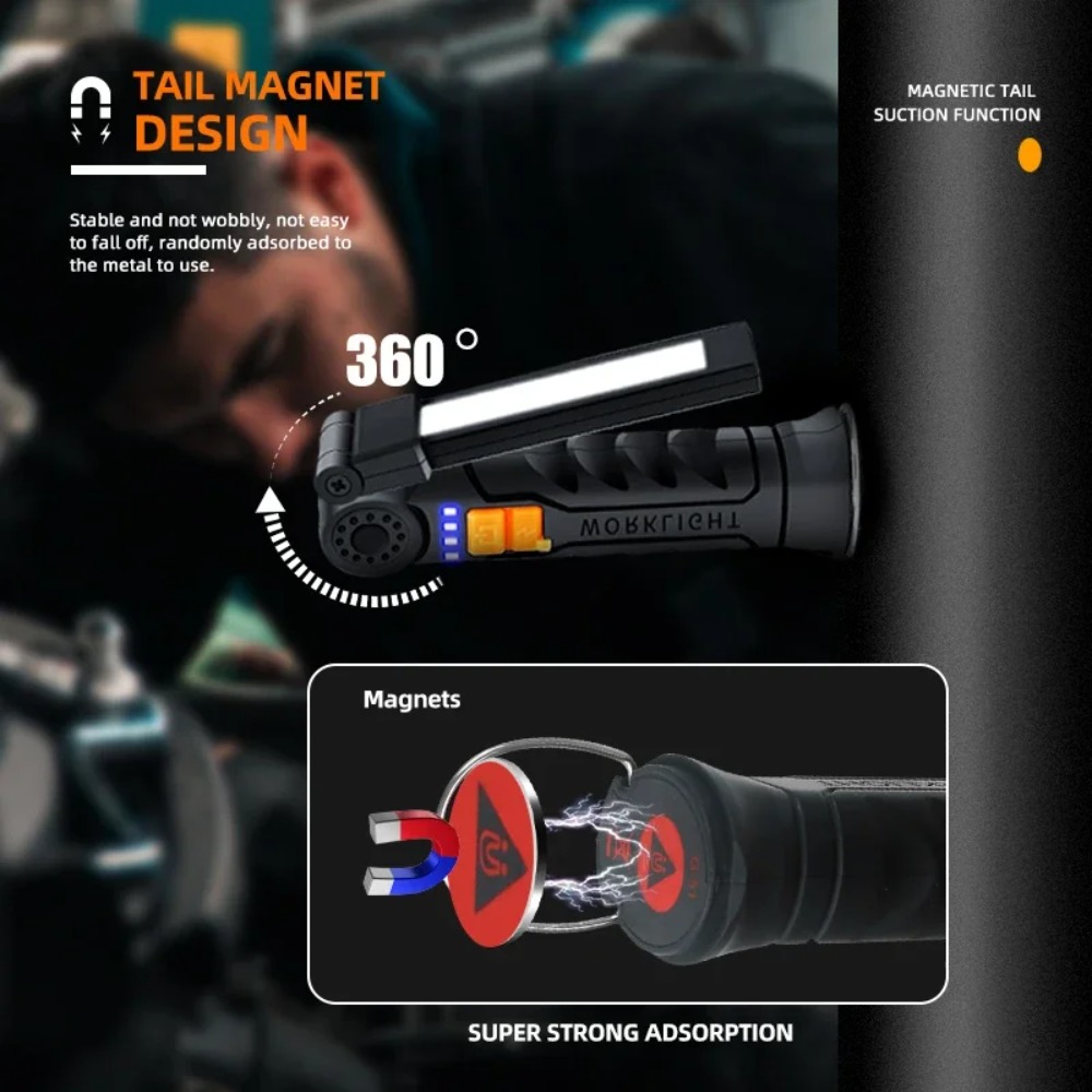 Senter LED COB Portabel Senter - Outdoor Adventurer ulasan dan harga