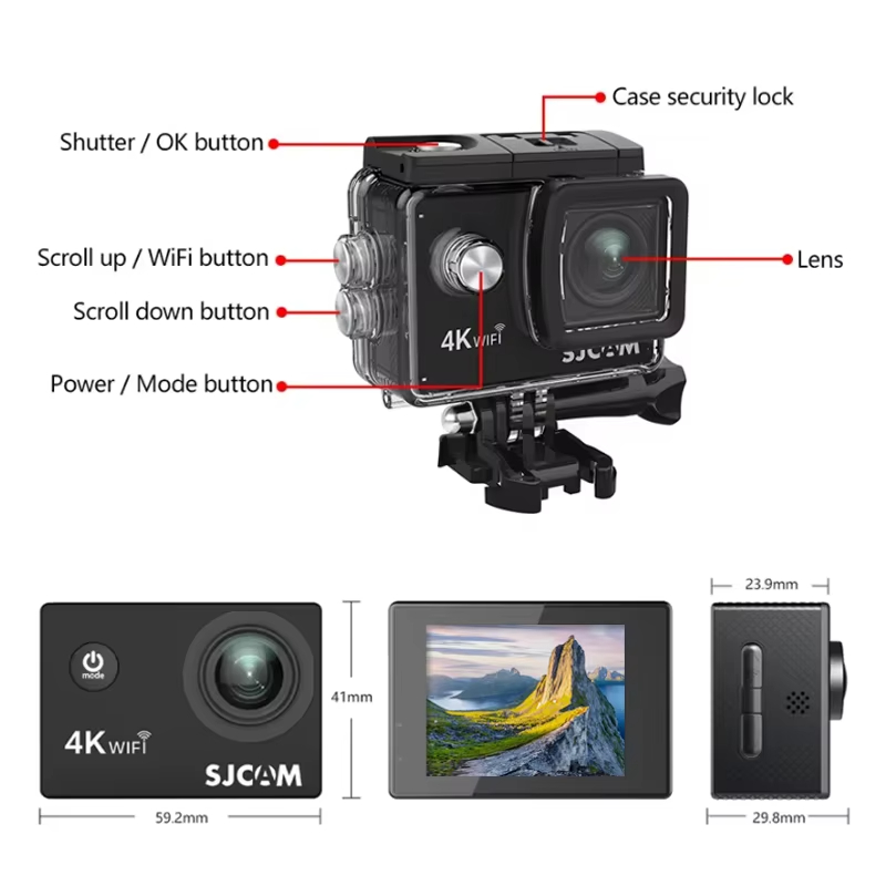 SJCAM SJ4000 Air Kamera Aksi T - Outdoor Adventure Images ulasan dan harga